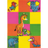 Dětský kusový koberec Bambi multicolor