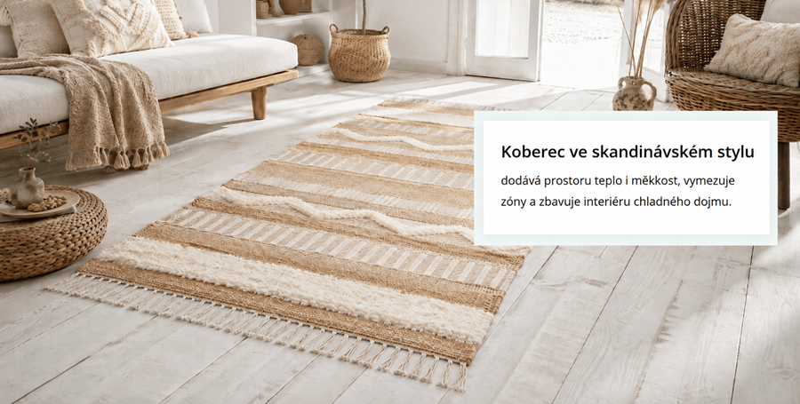 Běhoun Jubilant Medina Jute Natural/Ivory