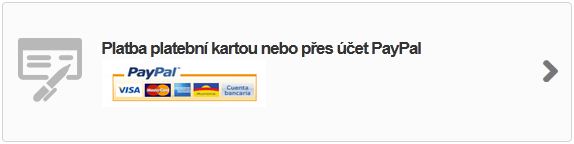 Zvolit platbu přes PayPal