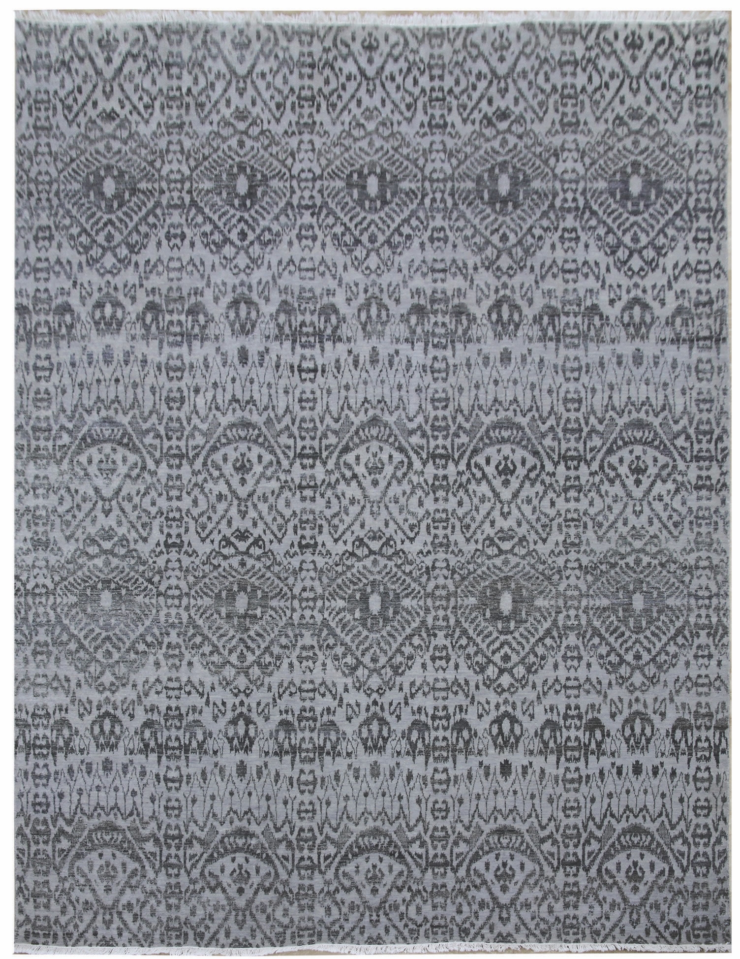 Diamond Carpets koberce Ručně vázaný kusový koberec Diamond DC-EKT L silver/black - 160x230 cm