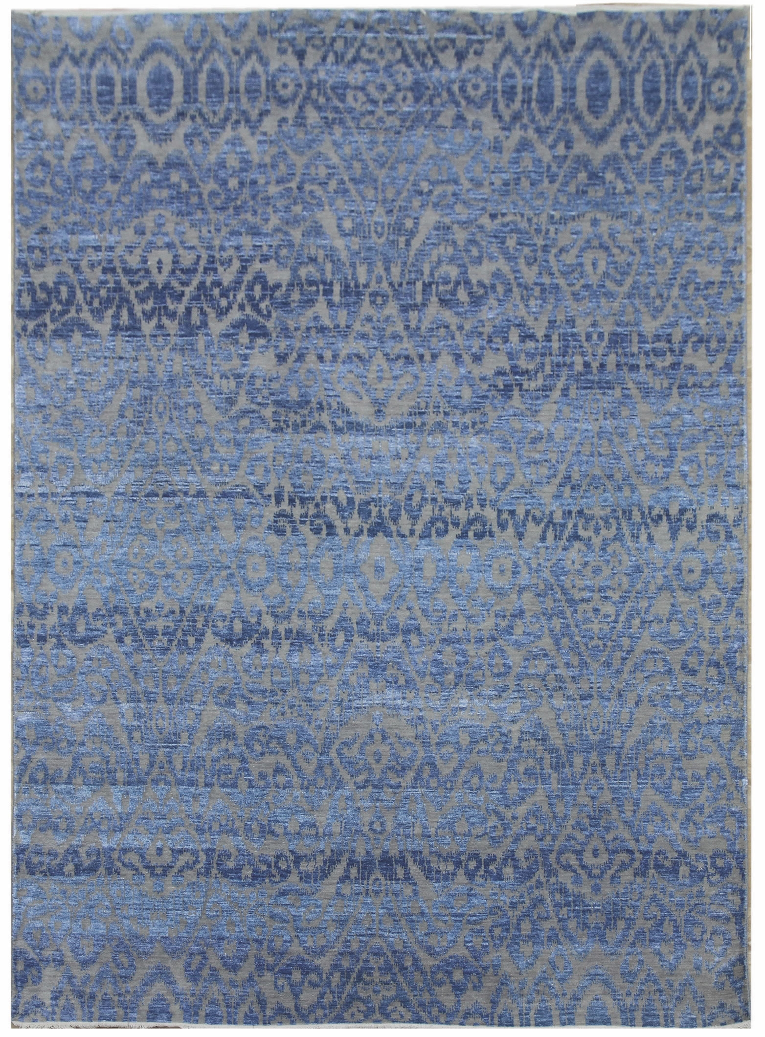 Diamond Carpets koberce Ručně vázaný kusový koberec Diamond DC-EKT 6 Silver/light blue - 120x170 cm