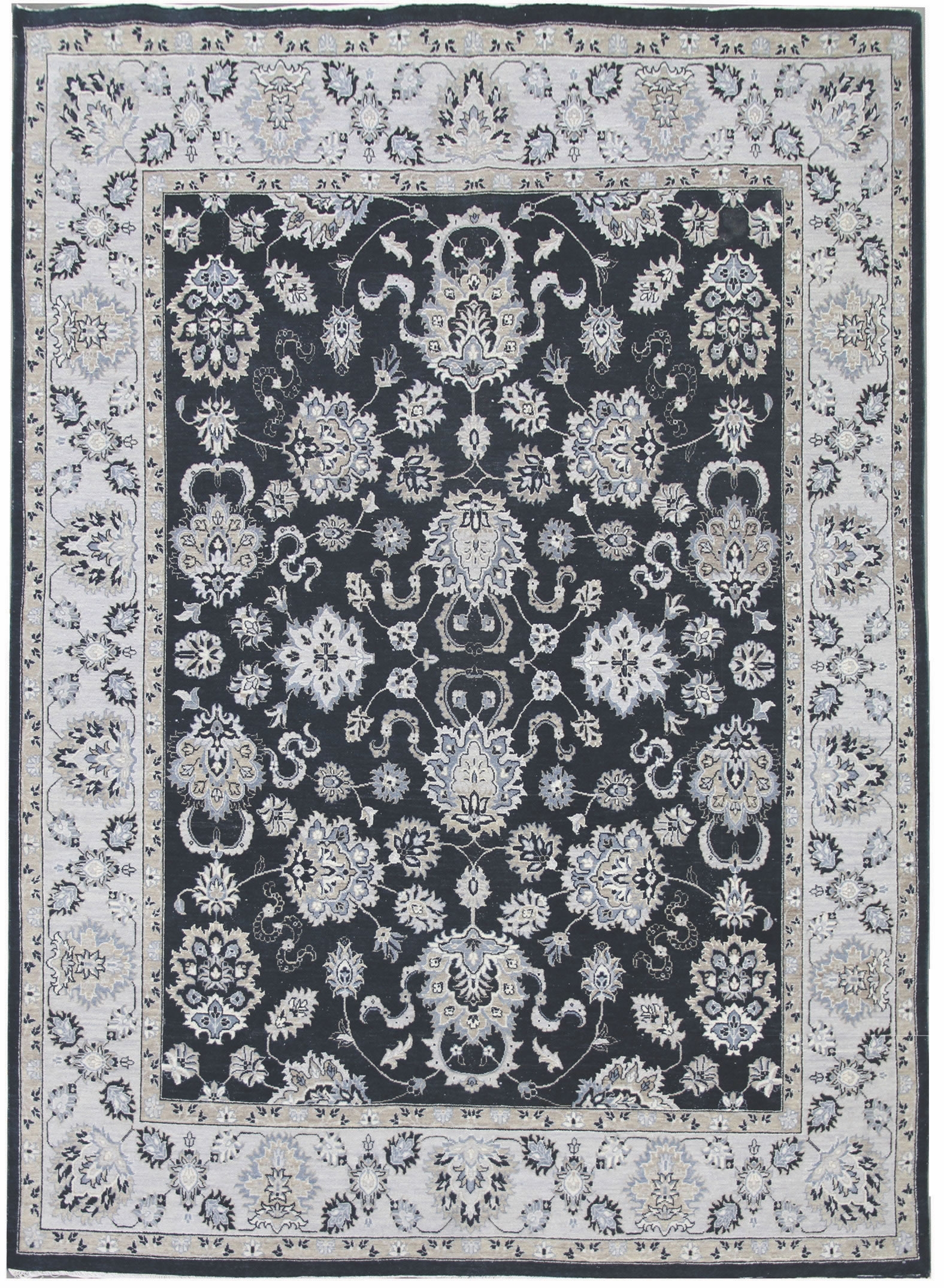 Diamond Carpets koberce Ručně vázaný kusový koberec Diamond DC-98 JN Black/ivory - 180x275 cm