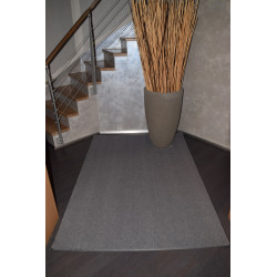 Kusový koberec Supersoft s bordurou 850 tm. šedý