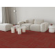 Kobercový čtverec Coral Lines 60380-50 červeno-šedý 50 x 50 cm