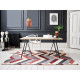 Ručně všívaný vlněný kusový koberec V&A Salon Red/Grey