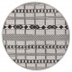 Kusový koberec Mujkoberec Original Flatweave 104852 Black/Cream kruh – na ven i na doma