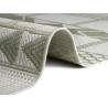 Kusový koberec Flatweave 104853 Green/Cream kruh