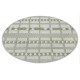 Kusový koberec Flatweave 104853 Green/Cream kruh