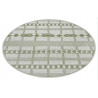 Kusový koberec Flatweave 104853 Green/Cream kruh