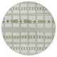 Kusový koberec Mujkoberec Original Flatweave 104853 Green/Cream kruh – na ven i na doma
