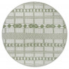 Kusový koberec Flatweave 104853 Green/Cream kruh