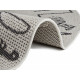 Dětský kusový koberec Flatweave 104884 Cream/Black kruh
