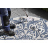 Kusový koberec Twin Supreme 103418 Madrid blue creme kruh – na ven i na doma
