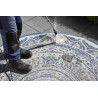 Kusový koberec Twin Supreme 104166 Siruma Blue/Cream kruh – na ven i na doma
