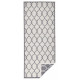 AKCE: 80x250 cm Kusový koberec Twin-Wendeteppiche 103121 grau creme – na ven i na doma