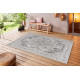 AKCE: 80x150 cm Kusový orientální koberec Flatweave 104806 Cream/Black – na ven i na doma