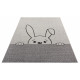 AKCE: 120x170 cm Dětský kusový koberec Flatweave Kids Rugs 104879 Cream/Black