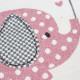 AKCE: 160x160 (průměr) kruh cm Dětský kusový koberec Kids 570 pink kruh