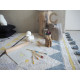 AKCE: 140x200 cm Přírodní koberec, ručně tkaný Azteca Natural-Vintage Blue