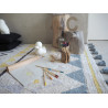 AKCE: 140x200 cm Přírodní koberec, ručně tkaný Azteca Natural-Vintage Blue