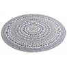 AKCE: 140x140 (průměr) kruh cm Kusový koberec Twin Supreme 103859 Blue/Cream – na ven i na doma