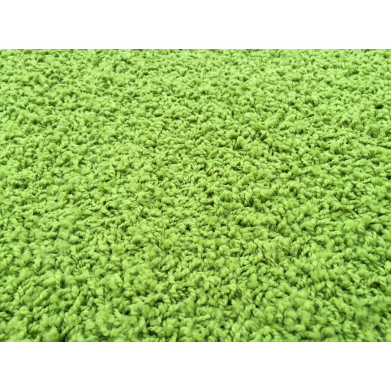 AKCE: 90x230 cm Metrážový koberec Color Shaggy zelený