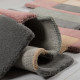 AKCE: 60x230 cm Ručně všívaný kusový koberec Abstract Collage Pastel