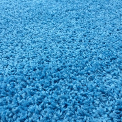 AKCE: 150x150 cm Kusový modrý koberec Color Shaggy čtverec