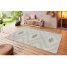 AKCE: 120x170 cm Kusový koberec Flatweave 104870 Cream/Green – na ven i na doma