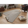 AKCE: 120x170 cm Kusový koberec Twin-Wendeteppiche 103127 braun creme – na ven i na doma
