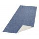 AKCE: 80x150 cm Kusový koberec Twin-Wendeteppiche 103100 blau creme – na ven i na doma