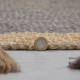 Kusový koberec Lunara Jute Circle Grey