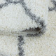 Kusový koberec Salsa Shaggy 3201 cream kruh