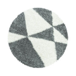 Kusový koberec Tango Shaggy 3101 grey kruh