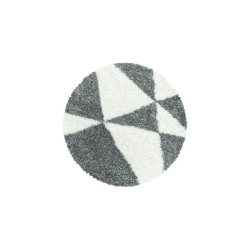 Kusový koberec Tango Shaggy 3101 grey kruh