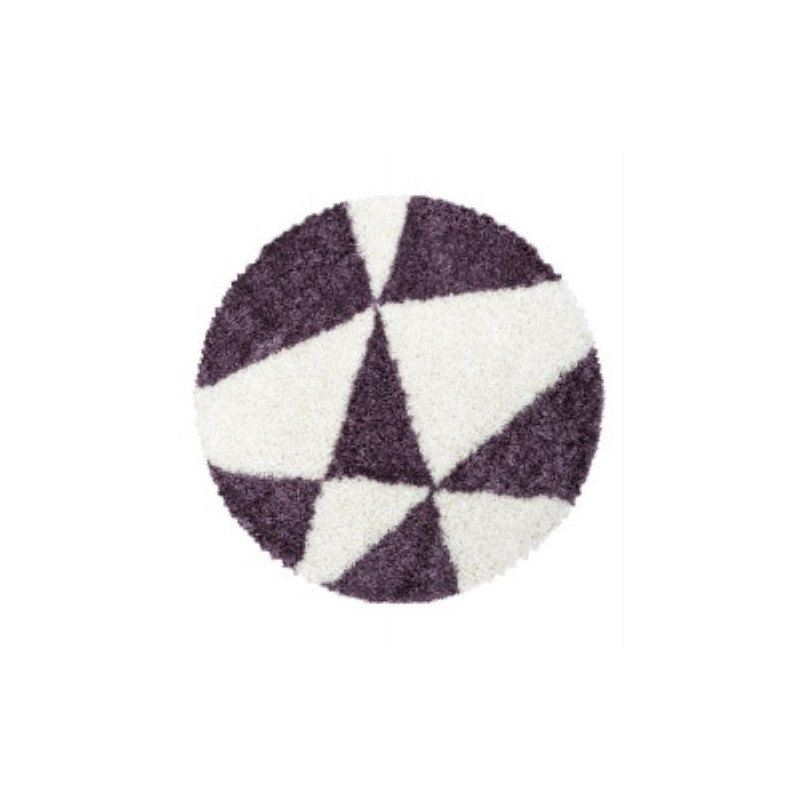 Kusový koberec Tango Shaggy 3101 lila kruh
