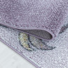 Dětský kusový koberec Funny 2102 violet kruh