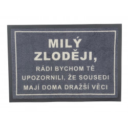 Rohožka Milý zloději 40x60 cm - na ven i na doma