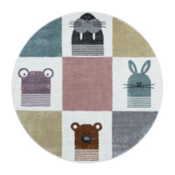 Dětský kusový koberec Funny 2108 multi kruh