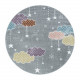 Dětský kusový koberec Lucky 3611 grey kruh