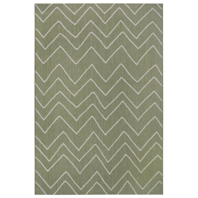 AKCE: 80x150 cm Kusový koberec Flatweave 104843 Green/Cream