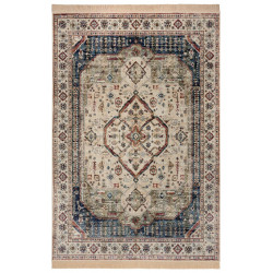 Kusový koberec Ghazni 105035 Beige, Jeansblue, Multicolored