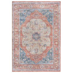 Kusový koberec Amman 105075 Peach, Coral, Blue