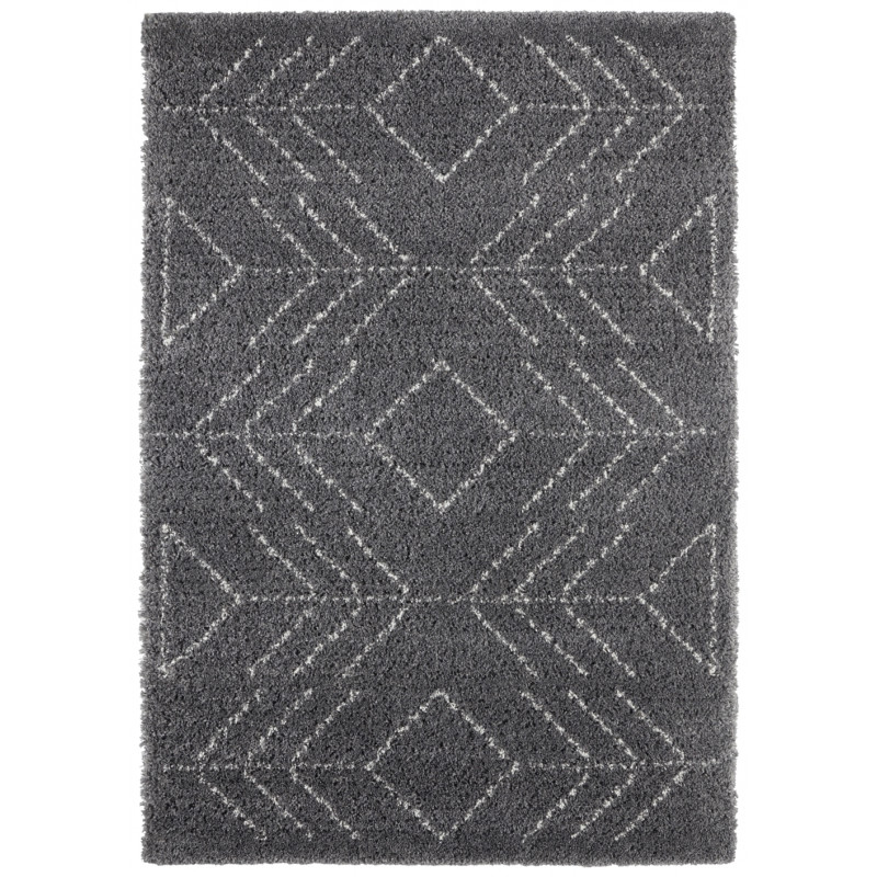 Kusový koberec Retro 105201 Dark Grey, Cream
