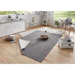 AKCE: 80x150 cm Kusový koberec Twin-Wendeteppiche 103097 grau creme