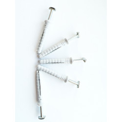 5 ks Hmoždinky se šrbouky (trny) pro instalaci přechodových lišt