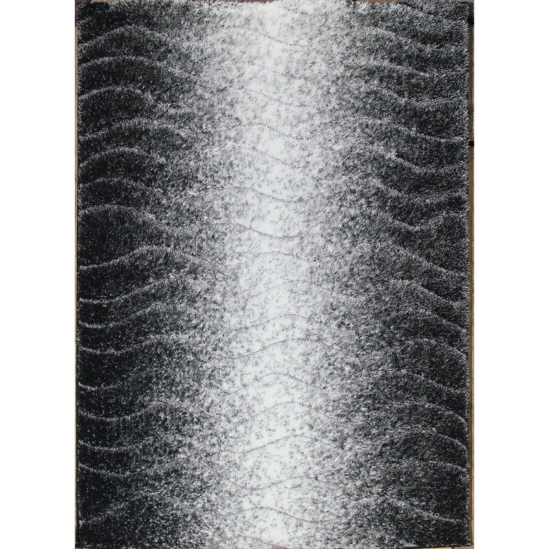 AKCE: 200x290 cm Kusový koberec Seher 3D 2609 Black Grey
