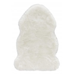 AKCE: 60x90 tvar kožešiny cm Kusový koberec Superior 103347 Uni White (kůže)