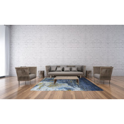 Ručně vázaný kusový koberec Diamond DC-Galaxy 4 Silver/Mix