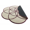 AKCE: 200x200 kytka cm Ručně všívaný kusový koberec Lotus Purple